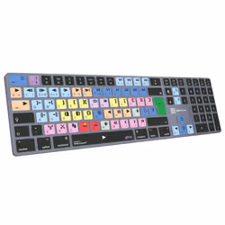 Logickeyboard LKB-MCOM4-TM-UK tastiera Ufficio Bluetooth QWERTY Inglese Grigio, Titanio - Vista aggiuntiva 4