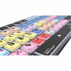 Logickeyboard LKB-MCOM4-TM-UK tastiera Ufficio Bluetooth QWERTY Inglese Grigio, Titanio - Vista aggiuntiva 5