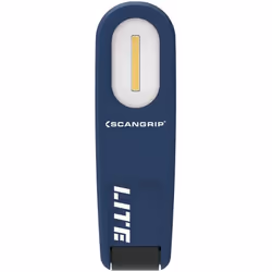 Lampada a mano a batteria WORK LITE • Luce da lavoro tascabile • Magnete per il fissaggio a superfici metalliche • Clip per i ...