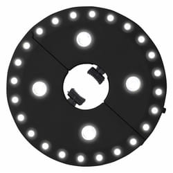 Luci per l'interno dell'ombrellone ø16cm funzionamento a batteria: 4xaa (non incluse)