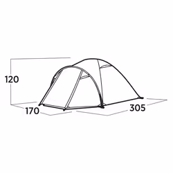 Easy Camp Setesdal 3 Verde Tenda a cupola/Igloo - Vista aggiuntiva 5