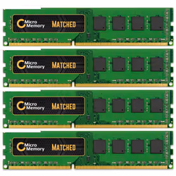 CoreParts MMH8783/16GB, 16 GB, 4 x 4 GB, DDR3, 1333 MHz, Verde