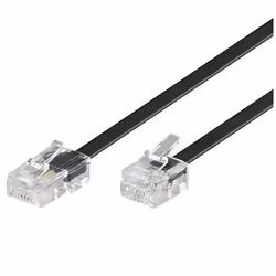 Microconnect MPK463S, 15 m, RJ11, RJ45, Trasparente, Maschio, Maschio