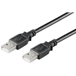 Microconnect USBAA01B cavo USB USB 2.0 0,1 m USB A Nero