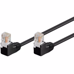 Microconnect UTP50025BAA, 0,25 m, Cat5e, U/UTP (UTP), RJ-45, RJ-45, Nero