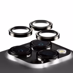 PanzerGlass Hoops Vetro Proteggi Fotocamera iPhone 15 Pro | 15 Pro Max | Black Metal, Apple, Apple - iPhone 15 Pro Max, Apple ...