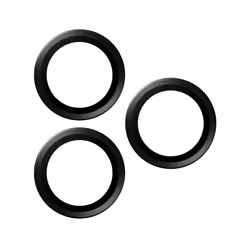 PanzerGlass Hoops Vetro Proteggi Fotocamera iPhone 15 Pro | 15 Pro Max | Black Metal - Vista aggiuntiva 4