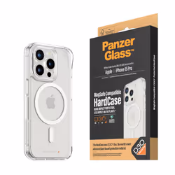 PanzerGlass Cover MagSafe Compatibile con D3O® iPhone 15 Pro, Cover, Apple, Apple - iPhone 15 Pro, 15,5 cm (6.1"), Trasparent ...