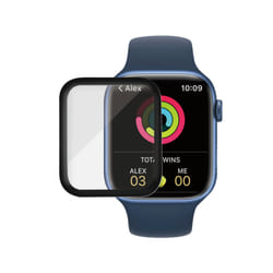 PanzerGlass PzGlss Apple Watch Series 7 44 mm Protezione per schermo Trasparente Vetro temperato, Poliuretano termoplastico (TPU)