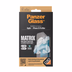 PanzerGlass UWF Matrix with D30 (Rec. PET) Pellicola proteggischermo trasparente Apple 1 pz
