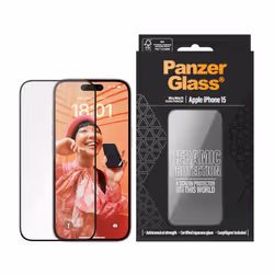 PanzerGlass PG Scrn Ceramic iPhone 15 UWF WA Pellicola proteggischermo trasparente Apple 1 pz