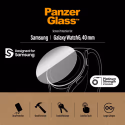 PanzerGlass Samsung Galaxy Watch 6 Classic 43mm Trasparente Vetro temperato, Polietilene tereftalato (PET) - Vista aggiuntiva 5