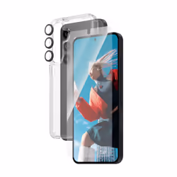 PanzerGlass 3-in-1 Bundle Glas, Case, Cam Pellicola proteggischermo trasparente Samsung 1 pz