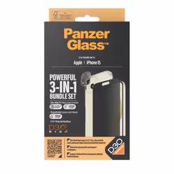 PanzerGlass Privacy 3-in-1-Pack iPhone 2023 6.1 Pellicola proteggischermo trasparente Apple 1 pz