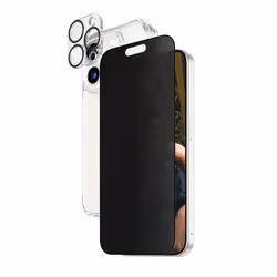 PanzerGlass Privacy 3-in-1-Pack iPhone 2023 6.1 Pro, Apple, Apple - iPhone 15 Pro, Applicazione a secco, Resistente agli urti ...