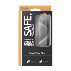 PanzerGlass SAFE. Screen Protector iPhone 2023 6.1" Pro Ultra-Wide Fit Pellicola proteggischermo trasparente Apple 1 pz