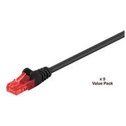 Microconnect V-UTP615SVP cavo di rete Nero 15 m Cat6 U/UTP (UTP)