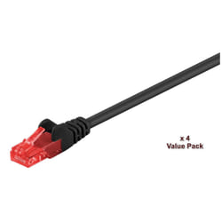 Microconnect V-UTP620SVP cavo di rete Nero 20 m Cat6 U/UTP (UTP)