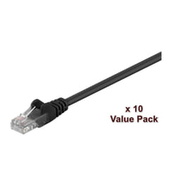 Microconnect V-UTP510SVP cavo di rete Nero 10 m Cat5e U/UTP (UTP)