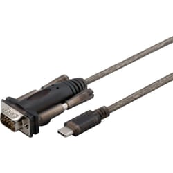 Microconnect USB3.1CRS232 cavo seriale Nero 1 m USB C DB9