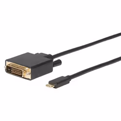 Microconnect USB3.1CDVI18B, 1,8 m, USB tipo-C, DVI-D, Maschio, Maschio, Oro