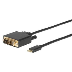 Microconnect USB3.1CDVI18B cavo e adattatore video 1,8 m USB tipo-C DVI-D Nero
