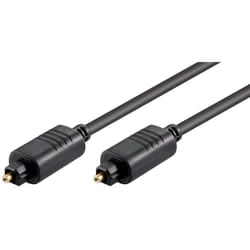 Microconnect TT6100BKAD cavo audio 1 m Toslink Nero