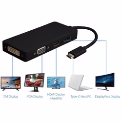 Microconnect USB3.1CCOM10 adattatore grafico USB 3840 x 2160 Pixel Nero