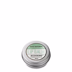 Ecooking Lip Balm Mint 15 ml, Balsamo per labbra, Incolore, Unisex, Pelle universale, Olio di mandorle, Olio di oliva, Burro ...