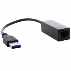 Microconnect USBETHGW10, Cablato, USB, Ethernet, 1000 Mbit/s, Nero