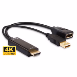 Microconnect HDMDPP1, 0,15 m, HDMI tipo A (Standard), DisplayPort, Maschio, Femmina, Dritto
