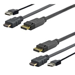 Vivolink PROHDMIUSBDP2 cavo e adattatore video 2 m DisplayPort HDMI + USB Nero