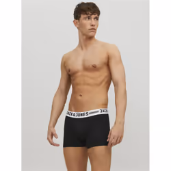 Jack & Jones 5712833644188 Pantaloncino Boxer corto Nero, Bianco, Grigio - Vista aggiuntiva 8