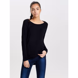 ONLY 15109964, Pullover, Adulto, Femmina, Nero, XL, Scollo rotondo