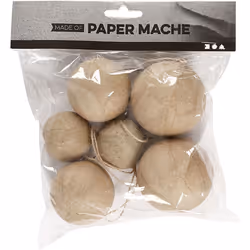 Creativ Company 510313 decorazione natalizia Ornamento per palline di Natale Carta Beige 6 pz