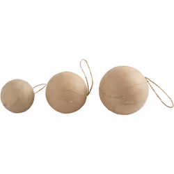Creativ Company 510313 decorazione natalizia Ornamento per palline di Natale Carta Beige 6 pz