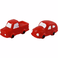Creativ Company 69839, Nero, Rosso, Bianco, Resina, 2 pz, 40 mm, 20 mm