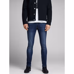Jack & Jones 12110056, Blu, Jeans, Cotone, Elastan, Poliestere, Non candeggiare, Asciugatura naturale, Non lavare a secco