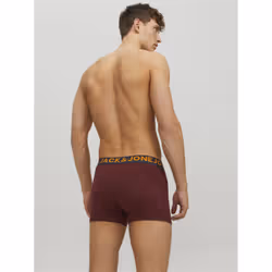 Jack & Jones 5713232842120 Pantaloncino Boxer corto Borgogna, Blu marino, Grigio - Vista aggiuntiva 4