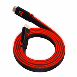 Floating Grip FG-HDMILED-300-RED, 3 m, HDMI tipo A (Standard), HDMI tipo A (Standard), Nero