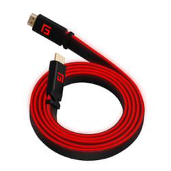 Floating Grip FG-HDMILED-300-RED cavo HDMI 3 m HDMI tipo A (Standard) Nero