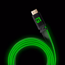 Floating Grip FG-HDMILED-300-GREEN cavo HDMI 3 m HDMI tipo A (Standard) Nero