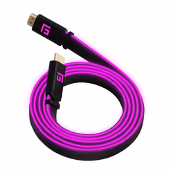 Floating Grip FG-HDMILED-300-PINK, 3 m, HDMI tipo A (Standard), HDMI tipo A (Standard), Nero