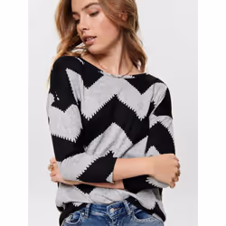 ONLY 15144286 Parte superiore (abbigliamento) Scollo rotondo Manica lunga Elastan, Poliestere - Vista aggiuntiva 6