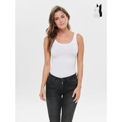 ONLY 15149050 Canottiera Cotone, Elastan
