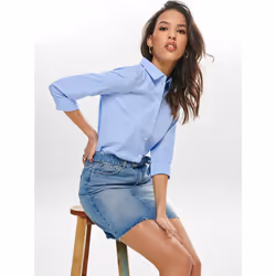 ONLY 15149877 Camicia Cotone, Elastan, Poliestere - Vista aggiuntiva 7