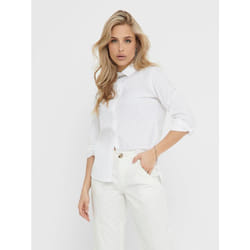 ONLY 15149877 Camicia Cotone, Elastan, Poliestere