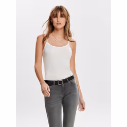ONLY 15148401, Canottiera, Adulto, Femmina, Bianco, White / Cloud Dancer, XS