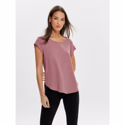 ONLY 15142784, Parte superiore (abbigliamento), Adulto, Femmina, Rosa, Rosa, Pink / Mesa Rose, Manica corta