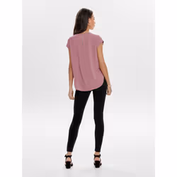 ONLY 15142784 Parte superiore (abbigliamento) Manica corta Elastan, Poliestere